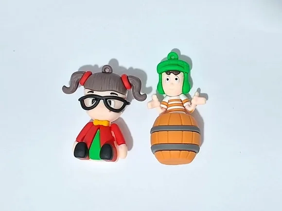 Pingente Chaves 3d Emborrachado Pacote com 2 Unidades