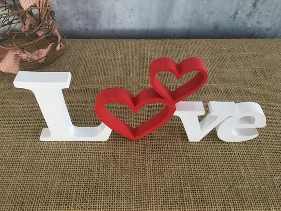 Love -letras Decorativas de mdf