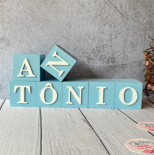 Cubos 6x6cm- Decoração Bebê