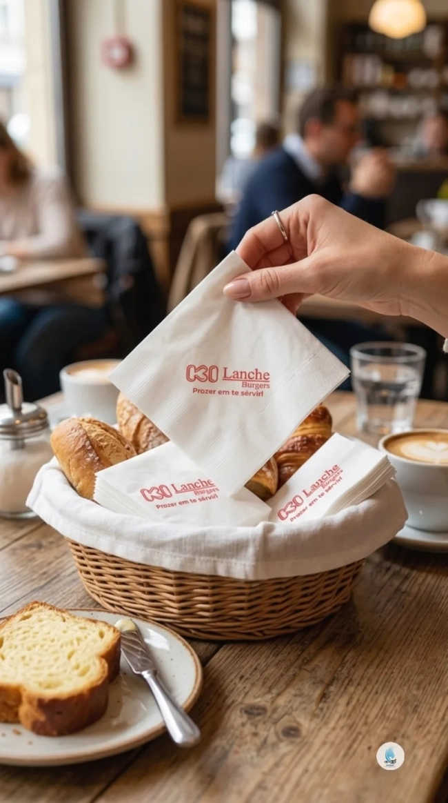 Guardanapo de Papel Coquetel Personalizado com sua Arte