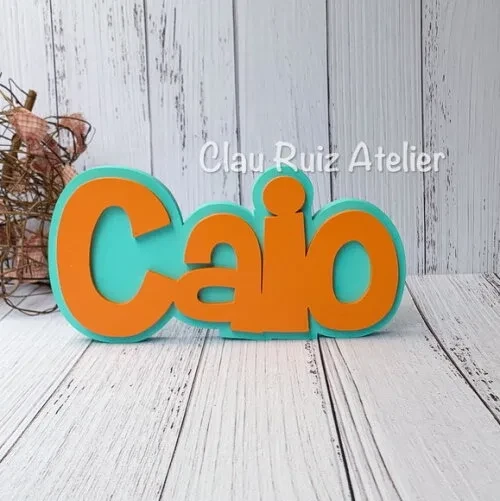 Nomes em Sobreposição Decoração de Bebê
