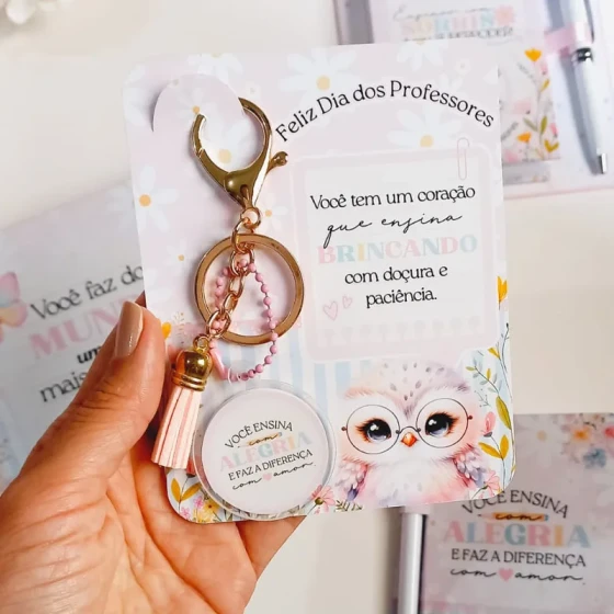 Dia dos Professores - Chaveiro Personalizado