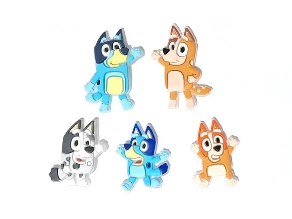 Aplique Bluey Emborrachado Pacote com 5 Unidades