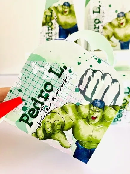 Kit 60 Lembrancinhas Hulk