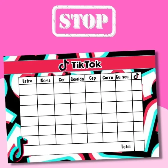 Jogo do Stop ( Conhecido Como Adedanha)