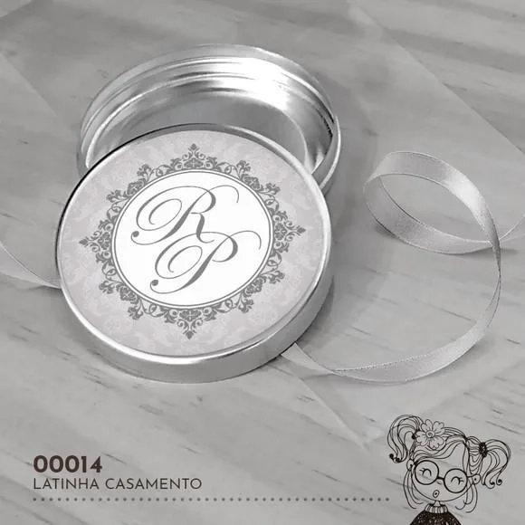 Latinha Adesivada Monograma - 00014