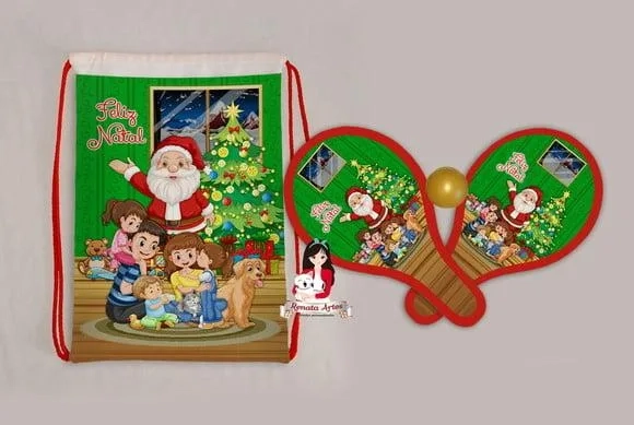 Mochila Ping Pong Tema Natal 2025