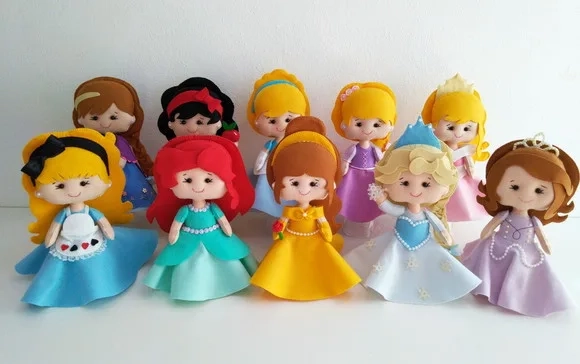 Combo Princesa Cuts 28cm Lembrança ou Centro de Mesa 10 Pç