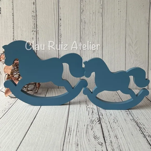 Cavalinhos de Balanço - Decoração Bebê 20cm e 15cm