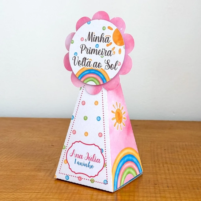 PEGUE E MONTE - Kit Festa PRIMEIRA VOLTA AO SOL MENINA - Decoração de Festa | Lembrancinhas | Aniversário | Personalizados
