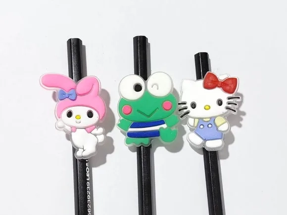 Lápis C/ponteira Hello Kitty, Melody e Keroppi - 6 Unidades