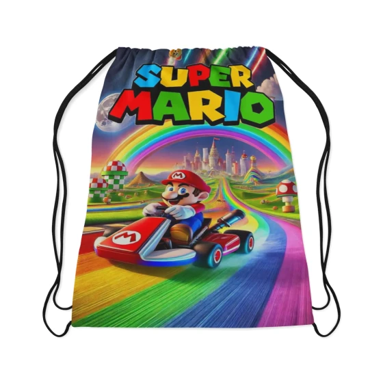 Mochilinha Personalizada para lembrancinhas do Super Mário Bros