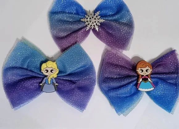 Lacinho com Aplique da Frozen - 3 Unidades