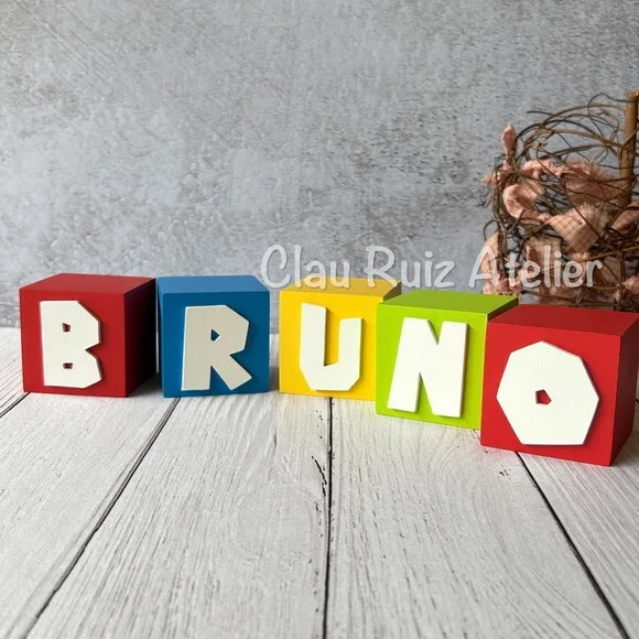 Super Mário Bros Cubos 6x6cm Decoração de Festa Infantil