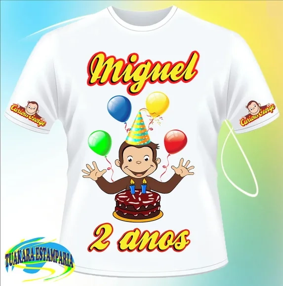 Camiseta Macaco o Curioso Aniversário