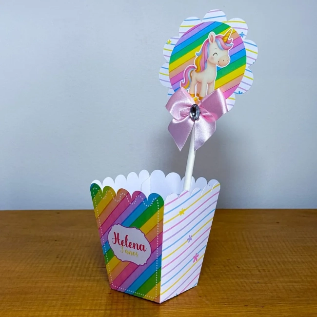 PEGUE E MONTE - Centro de Mesa UNICORNIO - Decoração de Festa | Lembrancinhas | Aniversário | Personalizados