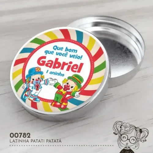 Latinha Adesivada Patati Patatá - 00782