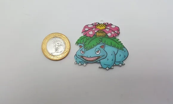 Pingente Pokémon Venusaur em Acrílico UV