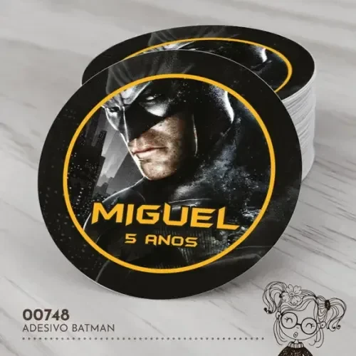 Adesivo Redondo Batman - 00748