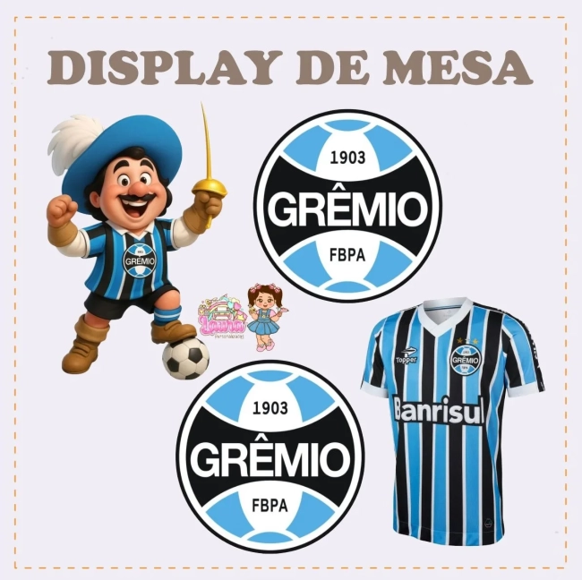 Kit Festa Só Um Bolinho GREMIO - Decoração de Festa