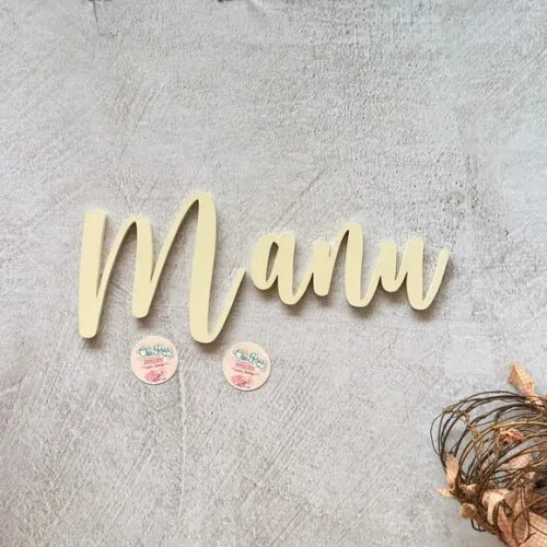 Nome de Parede em mdf - Decoração Bebê e Infantil