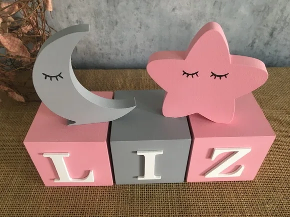 CANDY COLORS - Cubos 8X8 + SLEEPY BABY LUA E ESTRELA