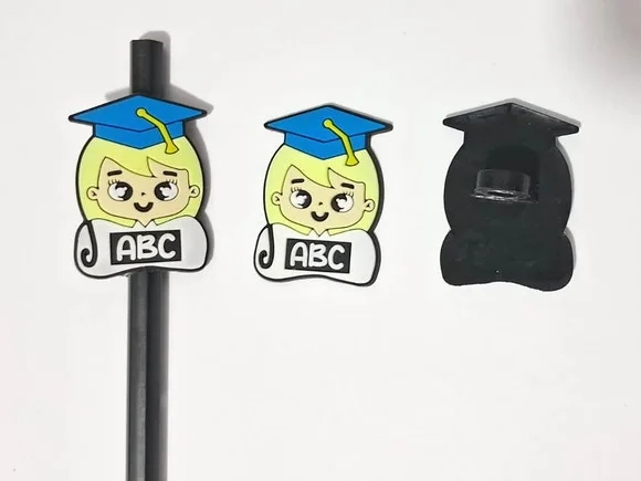 Lápis C/ponteira Formatura Emborrachado Pacote com 6 Unidade