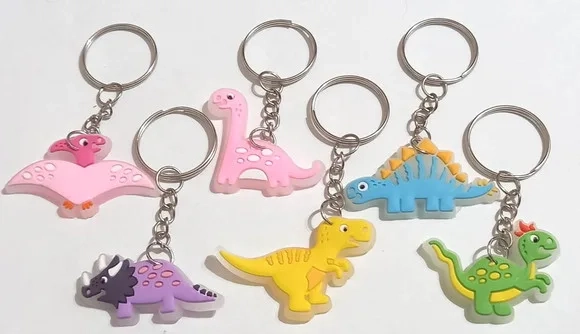 Chaveiro Dinossauro Variados - 6 Peças