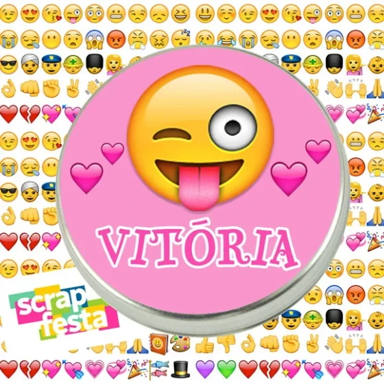 Latinhas Personalizadas Festa Emoticons