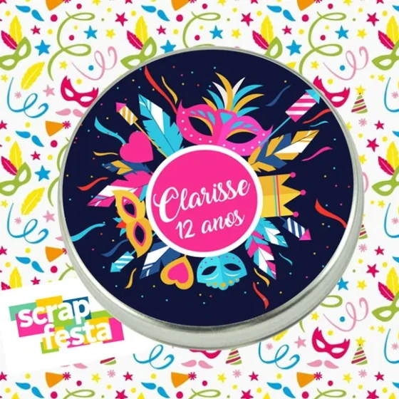 Latinhas Personalizadas Festa Carnaval
