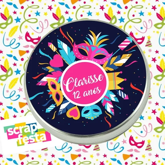 Latinhas Personalizadas Festa Carnaval