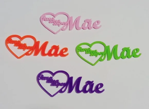 Plaquinhas para Uma Super Mãe Acrílico - 3 Peças