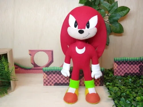 Knuckles em feltro - Sonic