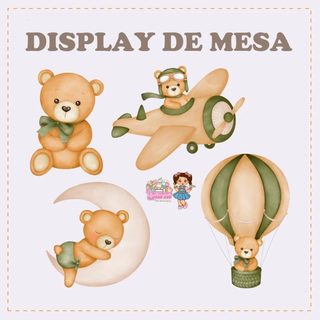 Kit Festa Só Um Bolinho CHÁ DE BEBÊ VERDE - Decoração de Festa
