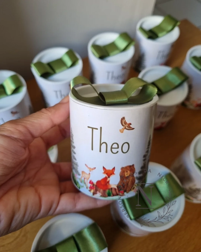 Lembrancinha maternidade tubolata 7x6