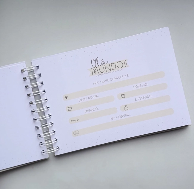 Livro do Bebê A5 Personalizado - Escolha a Capa