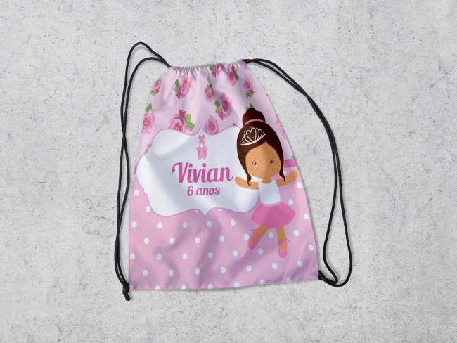 Mochilinha Personalizada da Bailarina