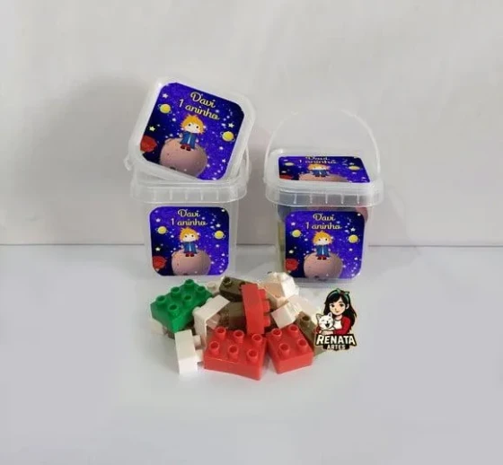 Monta Monta no Baldinho Personalizado Pequeno Príncipe