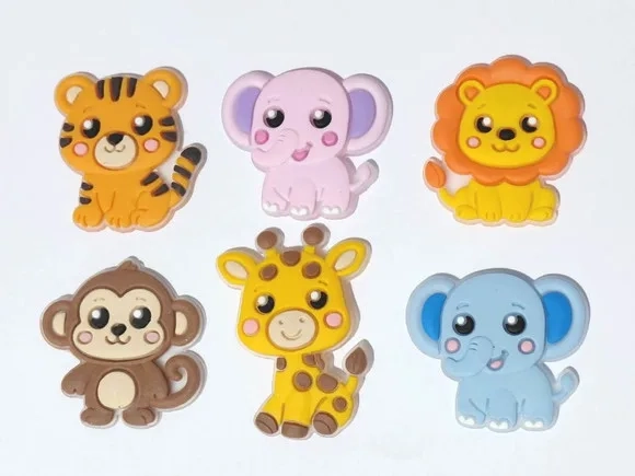 Aplique Safari Baby Emborrachado Pacote com 6 Unidades