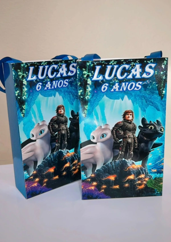 Sacolinhas Personalizada Como treinar Seu Dragão Lembrancinhas Para Aniversário