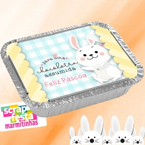 Marmitinha Personalizada Festa Páscoa Cute