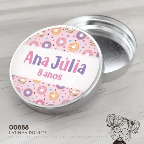 Latinha Adesivada Donuts - 00888