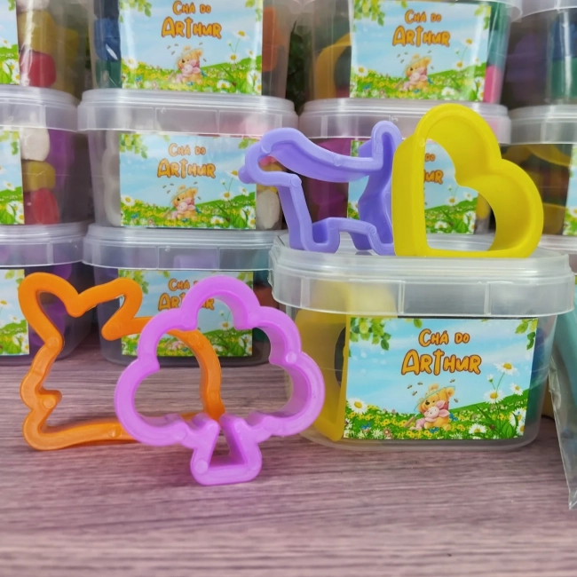 35 kit Massinha no Pote Personalizado - Ursinho Pooh - Festa Junina - Festa Junina - Trabalhamos com qualquer tema - Informar tema no chat