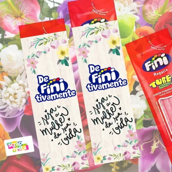 Embalagem Personalizada Fini Lembrancinha Dia da Mulher