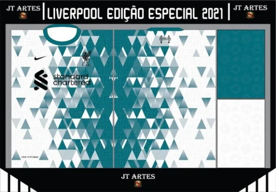 Vetor Camisa do Liverpool Edição Especial 2021