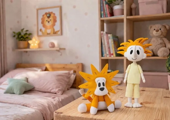 Palavra Cantada Menino Leãozinho - Boneco Personalizado Felt