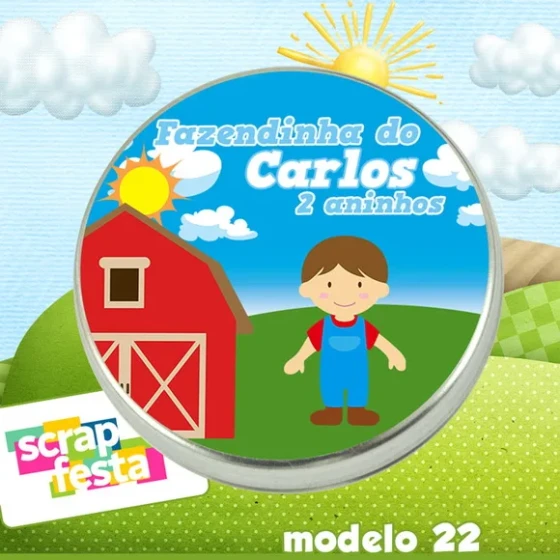 Latinhas Personalizadas Festa Fazendinha