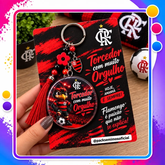 Chaveiro Torcedor  Personalizado – Presente para Torcedor