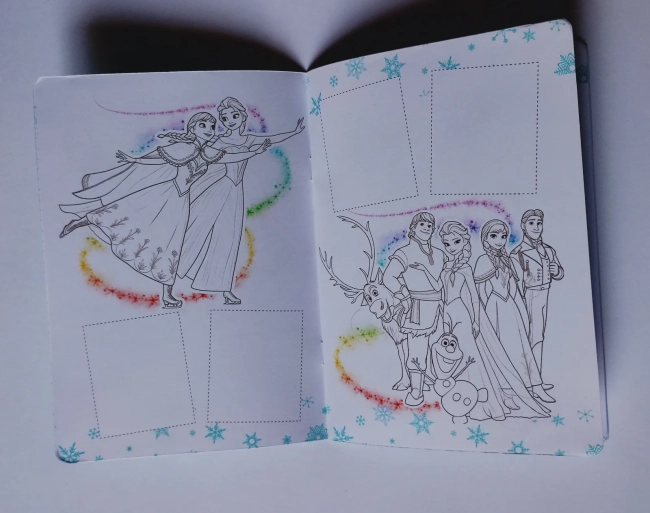 Frozen Elza Princesas Álbum de Figurinhas + Desenhos para Colorir + Atividades