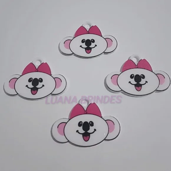 Pingente Lilica de Acrílico Uv Personagem Pct c/ 6 Unidades